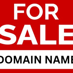 for sale sign that says for sale, domain name